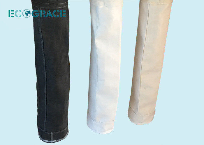 Carbon Black Bulk Yarn D150mm Fabric Filter Bag 380g