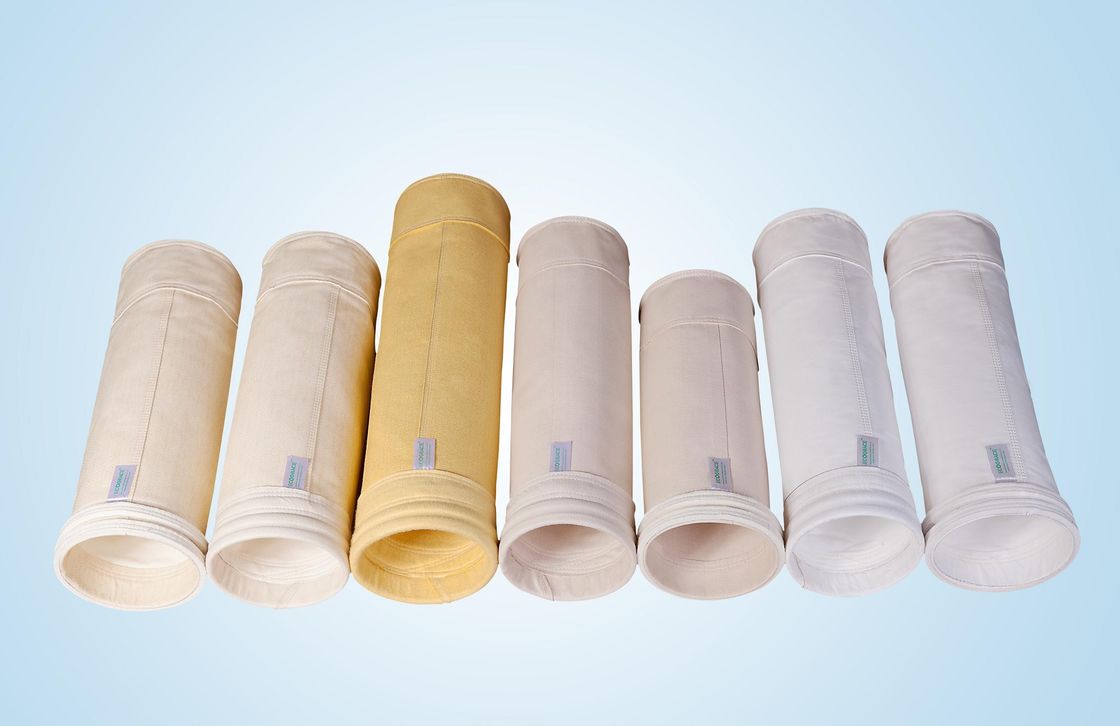 Dust Collector Filter Bag With Aramid / Nomex Fabrics 550 Gsm