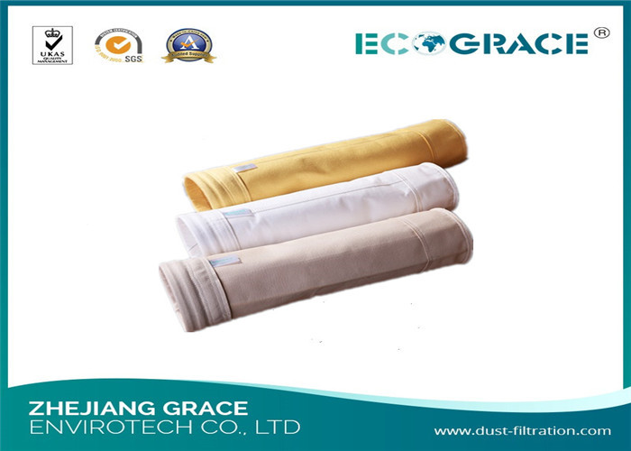 Industrial Filter Sleeves With Aramid Nomex Filter Fabrics , 160 X 4000 mm